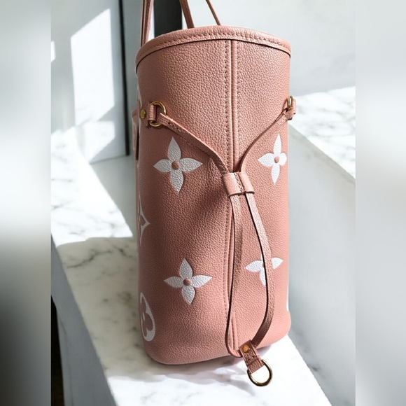 LV Empreinte Monogram Neverfull MM Trianon Pink Cream - Picture 6 of 13